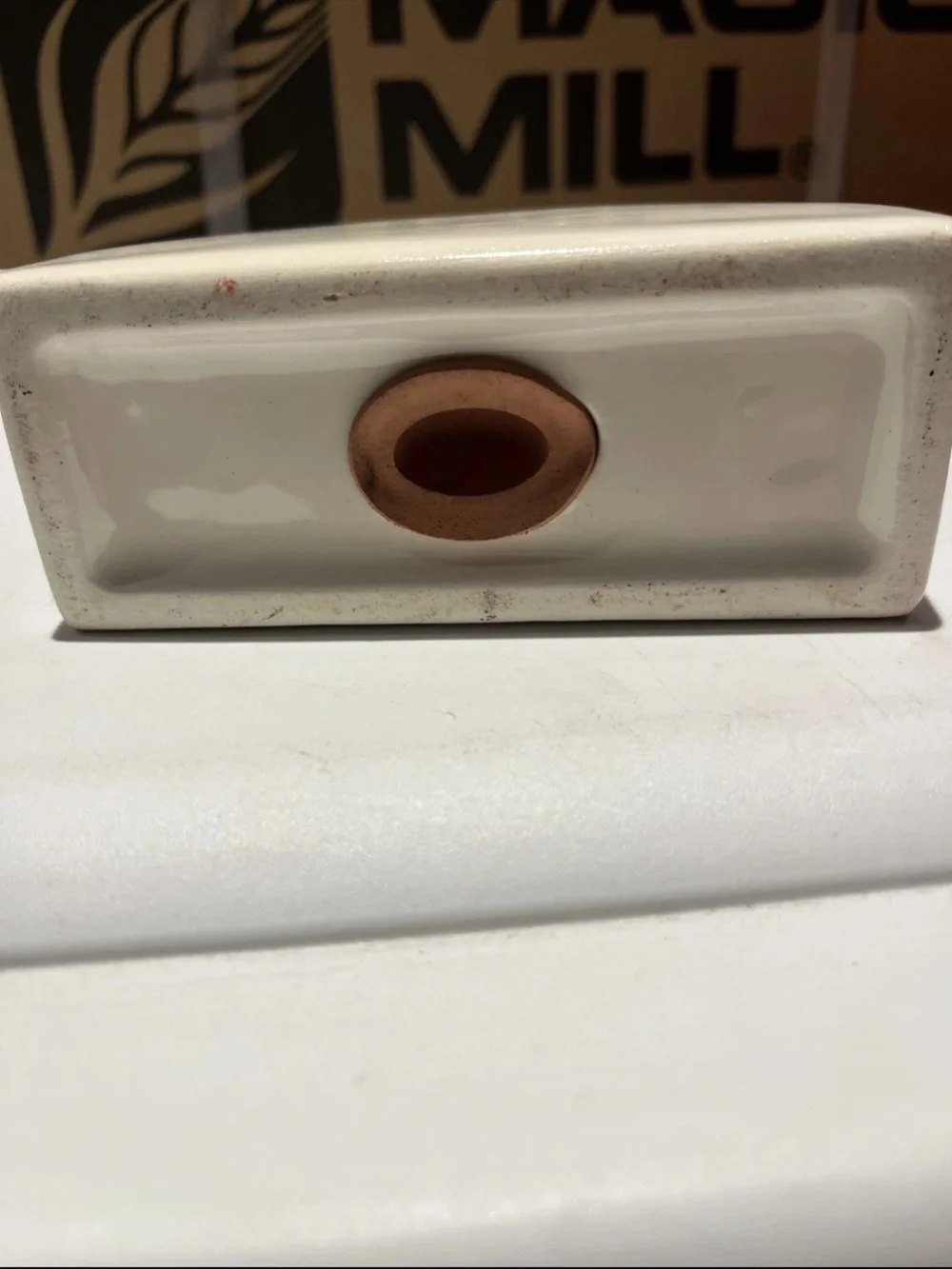Vintage 70s Ceramic Rainbow bank decor- Yellow, Orange, Red